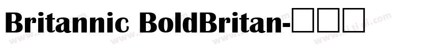 Britannic BoldBritan字体转换